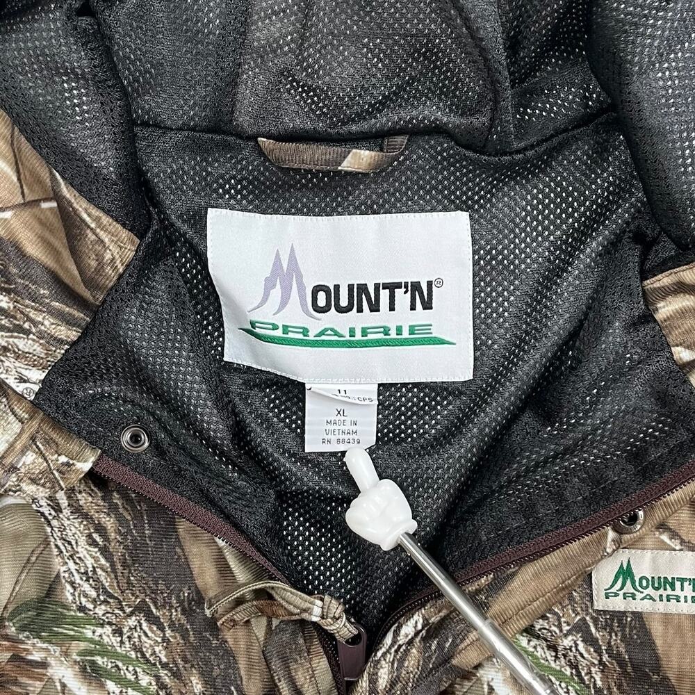 Vintage 90s Realtree AP Jacket Mens XL Hunting Camo Full Zip Mesh Lined Woodland - Picture 4 of 4